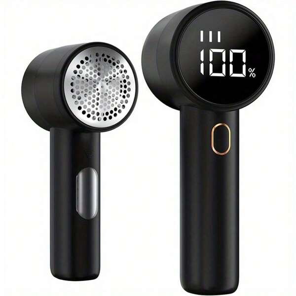 1 pezzo Rimuovitore elettrico di lanugine per vestiti, rasoio ricaricabile portatile per tessuti di maglioni con display digitale, macchina rimuovi-pelucchi per vestiti, biancheria da letto, mobili imbottiti, tappeti, divani e altro ancora