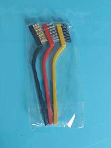 8件套，燃气灶长柄多功能清洁工具，铜线炉灶油污清洁刷，瓷砖缝隙清洁刷，耐用，重型清洁工具，多功能清洁刷，家居清洁除锈工具，焊渣清洁剂，耐用刷子，重型刷子，优质钢，耐用材料，清洁工具 - 彩色 - 查看 16