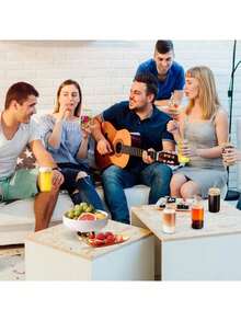 4-Piece Set500mlGlass Cups, 16oz/500ml Glass Cups With Lids And Straws, Mason Jar Drinking Glasses, Ice Coffee Cup, Glass Cups With Bamboo Lids, Cute Cups, Beer, Reusable Straws And Straw Cleaner For Restaurant/ Hotel/ Commercial - Transparent - View 5