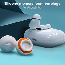 2PCS Soft Replacement Memery Foam EarTips Earmuff Ear Caps For AirpodPro 1/ 2 EarTips With Dust Mesh Soft Memory Foam & Silicone Perfect Fit The Ear Canal More Comfortable L M S XS Size Available - Multicolor - View 3