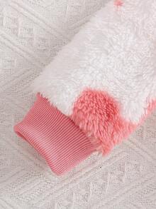 3pcs Set: Fashionable Cute Embroidered Sleeveless Jacket, Embroidered Sweatshirt, And Ankle Length Pants - Multicolor - View 8