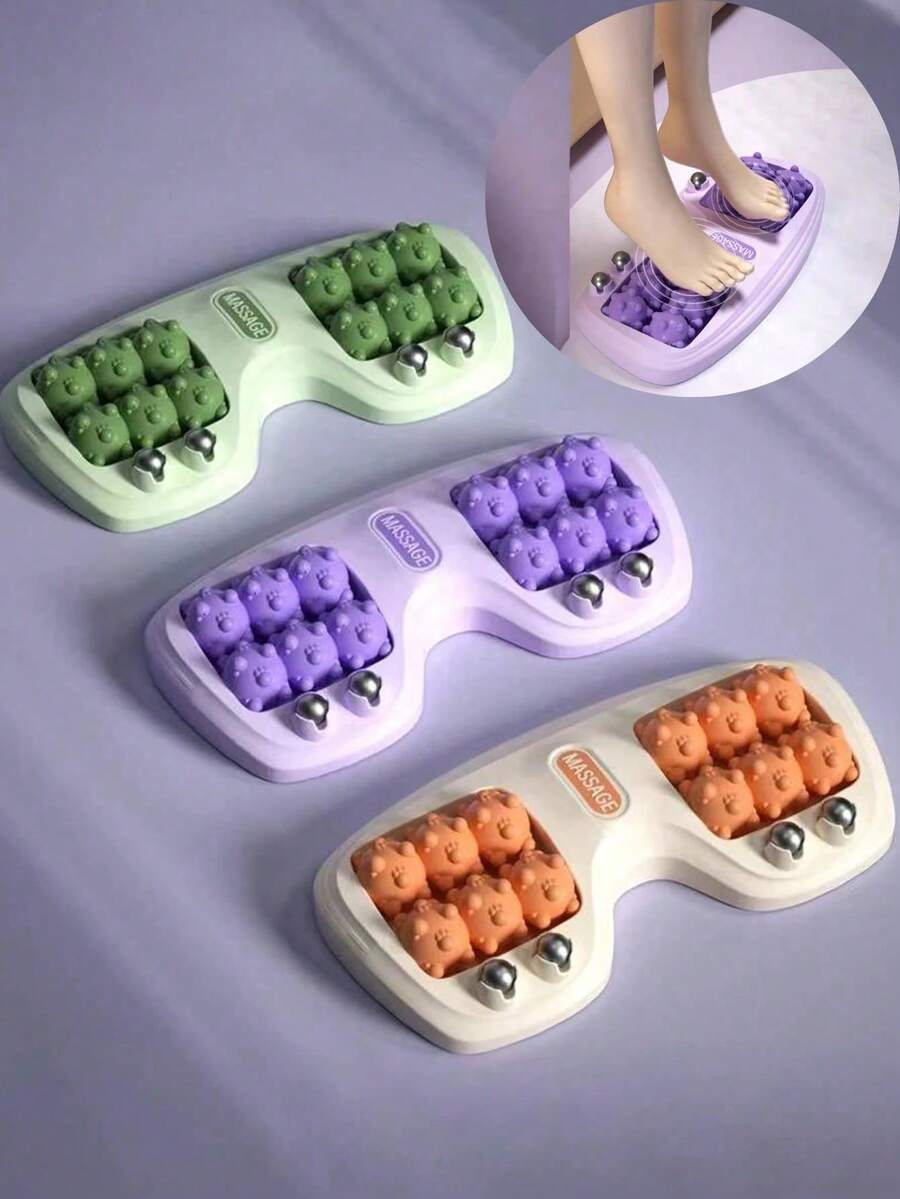 1个足部按摩滚轮，适用于穴位按摩，经久耐用且防滑，设计光滑优雅，是居家足部护理的理想之选。这款足部按摩工具可以放松双脚，缓解足部疲劳，支持双脚按摩，舒缓压力，是一款便携式按摩工具，适合家庭和办公室使用。 - 彩色 - 查看 1
