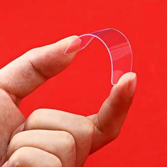 60/120片装透明双面胶带 - 可移除透明安装胶带，适用于家庭和办公室，可水洗，无残留，超强粘性凝胶垫，易于安装和移除，透明墙贴 - 非常适合用于中国新年墙贴、艺术墙贴、房间装饰、卧室装饰、厨房装饰、家居装饰