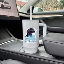 1pc/3pcs Stay Hydrated Sticker - Cute Black Cat In Cup Design, Waterproof & Reusable Vinyl Decal For Laptops, Water Bottles, And More - Fun Animal-Themed Decoration, Laptop Decoration | Playful Design | Glossy Finish, Cat Stickers, Laptop Sticker, Laptop Skin Cover, Laptop Accessory, Funny Sticker, Sticker Scrapbook Supplies Scrapbook Stationery