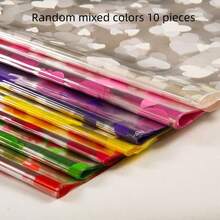 10pcs Heart Shaped Printed Tissue Paper, Suitable For Flower, Fruit Packaging, Valentine's Day Gifts, Wedding & Event Gifts, Birthday Gifts, Doll Gifts, Dust-Proof Packaging - Multicolor - View 8