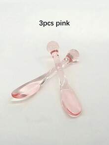 3 Packs Makeup Spatula, Cream Mask Blender Spoon DIY Beauty Tools Roller Cosmetic Accessories Mask Eye Massager Roller Eye Cream Face Cream Eye Roller Make Up Spatula Face Cream Woman Accessories Eye Fatigue Relief Massager