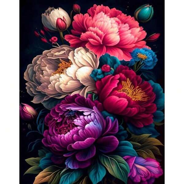 1/2pcs 40x50cm/16x20inch DIY Acrylic Paint By Numbers For Adults On Canvas, Paint By Numbers For Adults Acrylic Kits With Frameless, Painting By Numbers For Adults, Painting Kits, Oil Paint Number For Adults, Hobbies And Crafts For Adults, Birthday, Thanksgiving, Christmas Gifts For Mom, Grandma, Neighbors, Friends, Home Decor Set