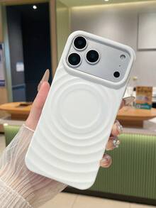 1800G 强磁纯白波浪 MagSafe 无线充电软 TPU 防震保护手机壳，兼容 11/12/13/14/15 Pro Max/16/16 Plus/16 Pro/16 Pro Max/17 Pro Max/17