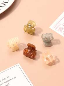 10/20/30pcs Jelly Color Mini Pumpkin Hair Clips, Dainty Princess Style Hair Accessories, Versatile Bangs/Side Clips, Assorted Colors Elegant Claw Clip Winter Hair Clutch