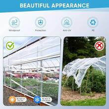 Lona transparente Neulriscn de 2m x 3m, lona impermeable con ojales, lona de PE transparente resistente y reforzada, a prueba de viento y resistente al desgarro para uso en exteriores, patio, jardín, porche, cenador