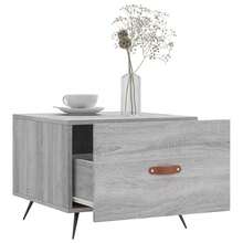 vidaXL Couchtische 2 Stück Sonoma grau 50x50x40 cm Holzwerkstoff