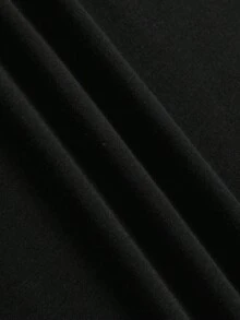 Basic T-Shirt With Djavan Print - Black - View 4