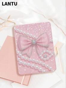 1pc Pink Dreamy Bow Design Flat Protective Case, Compatible With IPad 10.2" / IPad Pro 11" 2020/2021, IPad (A16) 11" 11th Gen 2025, IPad 9th/10th Gen, IPad Air 4th 10.9", Galaxy Tab S6 Lite 10.4", /, Anti-Drop, With Pencil Slot, Sleep/Wake Support, Romantic Gift For Friends And Family - Multicolor - View 1