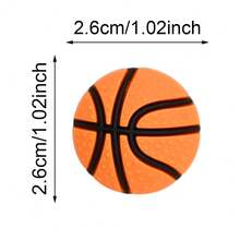 7 SZTUK/ZESTAW, Plastikowy, Pół 3D Seria Sportowa Klips do Sznurowadeł Akcesoria Dekoracyjne, Piłka Nożna Koszykówka Softball Siatkówka Rugby Wzór Nadaje Się Do Dekoracji Butów DIY