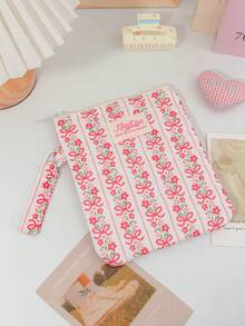 1Pc Floral Print Quilted Cute 6 6.8 7 Inch E-Reader Sleeve Storage Bag Kindle Accessories Ladies Accessories Phone Bag SA569P Carrying Case Protective Pouch For Kindle Paperwhite 2024 1/2/3/4/5/6E-Book Reader Storage Bag ,6-7inch E-Reader Sleeve For Kindle/Boox/Kobo Carrying Case Digital Protective Pouch For Student For School Daily Use E-Reader Storage Bag Travel Essentials Dorm Essentials Gift For Friends,Teachers Christmas/New Year's Gift - Multicolor - View 16