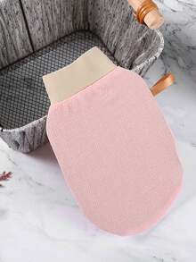 1pc Deep Exfoliating Gloves, Exfoliating Bath Brush, Smooth & Radiant - Body Scrub - Removes Dry Dead Skin, Light Beige - Gentle Exfoliating Gloves, Exfoliating Bath Scrub - Cleanses And Removes Dead Skin - Gentle Yet Effective Exfoliating Gloves, Korean Exfoliating Gloves, Visibly Removes Dead Skin - Multicolor - View 4