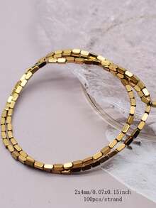 AAA+ 1strand Retention Color Various Shapes Gold Color Hematite Natural Stone Loose Spacer Beads For Jewelry Making Diy Bracelets - Golden Hematite - View 20