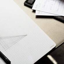 Grid Bloc de notas de computadora pequeo, paquete de 2 Bloc de notas de puntos minimalistas con papel grueso de alta calidad, 9.91x 16.0 - 21.59 cm x 27.94 cm + Cuadrícula de puntos - Ver 6