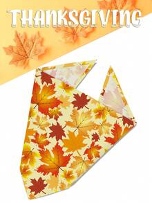 3Pcs Pet Bandanas, Thanksgiving Day Dog Bandana Triangle Bibs Scarf Washable Neck Decor For Dogs Cats Pet