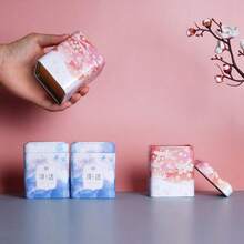 Hộp đựng trà kín, hộp đựng đồ nhà bếp, lọ thiếc, hộp thiếc hình vuông, hộp đựng kẹo bằng sắt, hộp đựng trà cổ điển - Nhiều màu - Xem 3