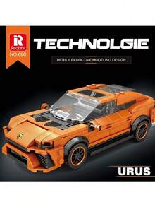 Juguetes de modelo de coche de carreras, juguetes de bloques de construcción, coches deportivos de bloques de construcción, serie de coches deportivos, adecuados para adultos, modelos de coches de bloques de construcción a escala 1:14 para adultos, modelos de colección y exhibición para aficionados, coches de juguete, ideal como regalo para cumpleaños, Halloween y Navidad, para coleccionar y decorar el hogar.