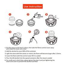 Portable Outdoor Mini Alcohol Stove Burner Ultralight Camping Cookware Set For Outdoor Camping Hiking Backpacking Picnicgift - As Pic - View 5