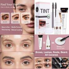 睫毛染色套装，即刻眉睫染色，自然效果，持久4周，居家DIY，新手也能轻松上手，7毫升黑色，价格实惠，情人节礼物，旅行必备，房间装饰，情人节礼物，便宜好物，房间装饰，1美元商品，度假必备，女士礼物，卧室装饰，情人节，99美分 - 黑色 - 查看 1