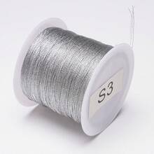 beadia 0,2-1mm 15-100m Nylongeflecht Schnur, Gold, Silber, Retro Farben, nicht-elastisch Perlen Schnur, Schmuckherstellung Seil | Geeignet für Weihnachten, 3-15 Stränge Mehrstrang Seil, vielseitig und langanhaltend Dekorations Schnur - DIY Weihnachtsdekoration - Kabel - Übersicht 13