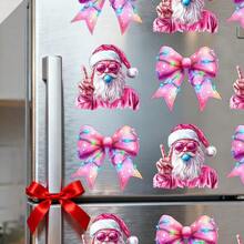 Cute & Funny Christmas DIY Self-Adhesive Removable Decorative Stickers, Suitable For Living Room, Bedroom, Dining Room, Study, Bathroom, Door, Window, Glass, Refrigerator, Cup, Computer, Table And Other Smooth Surfaces