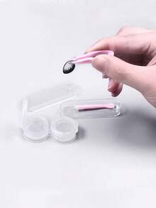 1件/3件套隐形眼镜工具套装 - 包括涂抹器、镊子、对准器，方便佩戴和摘取隐形眼镜，舒适护眼，价格实惠，适合作为圣诞礼物、化妆品、化妆工具、平价好物、礼品、女士礼品、圣诞礼物。 - 彩色 - 查看 3