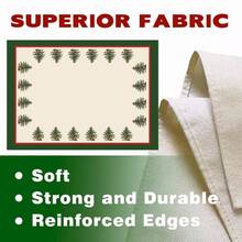 1pc/Set, Pine Tree, Green, Christmas Milk Silk Stretch Chair Cover, Linen Square Tablecloth, Seasonal Kitchen Dining Table Decor, Party Decoration Set, Christmas Home Decor - Multicolor - View 6