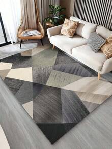 奢华时尚风格室内装饰大地毯，珍珠绒材质，底部可水洗，适用于客厅、沙发、卧室、床边防滑垫、餐厅厨房、办公椅垫、玄关门垫、户外野餐垫、户外露营毯。 - 多色(1) - 查看 3