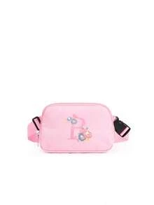 1 件女孩腰包，时尚斜挎腰包，带可调节肩带，适合日常使用、户外、旅行、徒步旅行、跑步、骑自行车、便携、理想礼物 - 粉色 - 查看 31