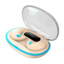 X55 TWS 无线睡眠耳机，Hi-Fi 立体声，防水防噪，兼容 和安卓手机，无线蓝牙耳机，触控耳机，赠品齐全，原装 TWS 150mAh 无线蓝牙耳机，透明 Hi-Fi 耳机，LED 电量数字显示，立体声耳机，适用于智能手机 - 彩色 - 查看 14