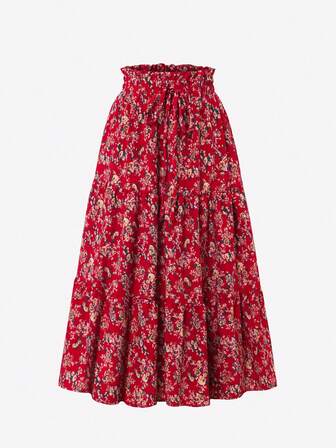 女士中长裙，夏季休闲度假装扮，飘逸长裙