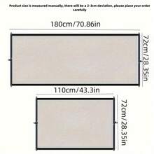 1pc Pet Fence Barrier, Indoor Safety Gate For Cats & Dogs, Foldable Portable Protective Net, No-Drill Baseboard Installation, Durable Plastic Material, Ensure Home Safety