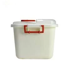 Caja de almacenamiento de pastillas de plástico de gran capacidad, caja de primeros auxilios de varias capas, caja de medicina portátil, gabinete de medicina doméstica simple