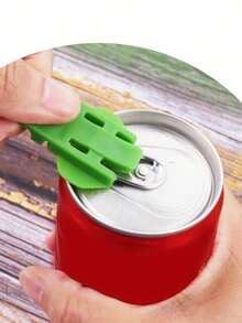 1 pieza Abridor de botellas y latas de plástico de colores - Herramienta de cocina manual ergonómica y antideslizante para cervezas, latas y tapas de rosca, duradero y fácil de usar, perfecto para el hogar y el restaurante