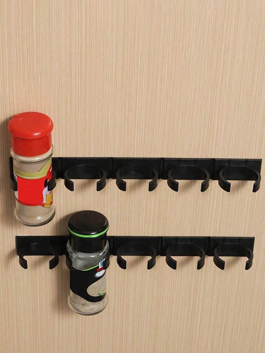 20 pezzi - Supporto organizzatore per barattoli di spezie per scaffale delle spezie da cucina, rastrelliera per barattoli di condimenti senza fori, molletta portaspezie, scaffale da parete, rastrelliera per barattoli di condimenti, molletta adesiva, accessori da cucina, negozi al dettaglio, boutique, supermercati, piccoli utensili da cucina