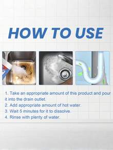 JAYSUING Drain Cleaner - Kitchen & Bathroom Pipe Clog Remover, Cleans Dirt And Deodorizes