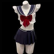 Sexy School Style Ultra-Skirt Uniform, JK Sleepwear, Hot Girl Sailor Suit Set