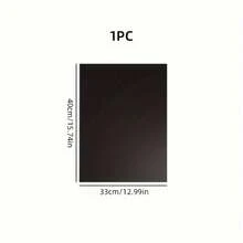 耐高温 1/5/10 件烧烤垫套装 - 不粘、可重复使用、易清洁、户外烧烤垫 - 适用于电烤箱、燃气烤箱、烤面包机、烤架、加厚烤垫、耐高温一体式户外露营烧烤垫套装黑色玻璃纤维垫 - 黑色 - 查看 15