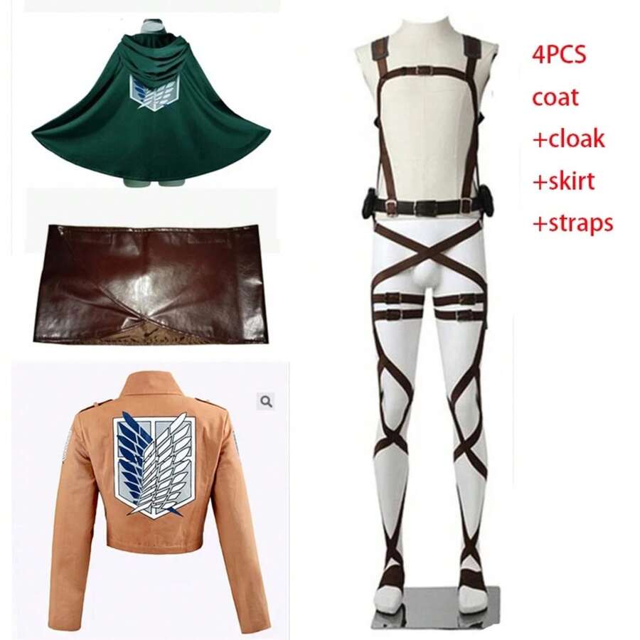 Disfraz de cosplay de anime Ackerman, disfraz de cosplay de Mikasa ...