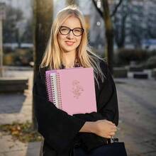 4 Pieces con Pasta Dura, Cuaderno en Espiral, Cuaderno de Notas con 320 Hojas de Raya, 4 colores para Suministros Escolares de Oficina, Agenda Personal, Cuaderno - mezcla de colores - Ver 9