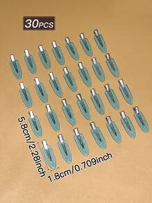 30pcs Women's Transparent Blue Hair Clips, Minimalist Style, Small Hair Clips, Alligator Clip Design, Female Hair Accessories, Hair Clips, Vacation Accessories, Suitable For Daily Casual And Outdoor Wear, Hair Accessories, Female Accessories., Hair Slide, Hair Barrettes, Head Accessories, Hairpin,Summer,Holiday,Travel,Festival,Party - Baby Blue - View 4