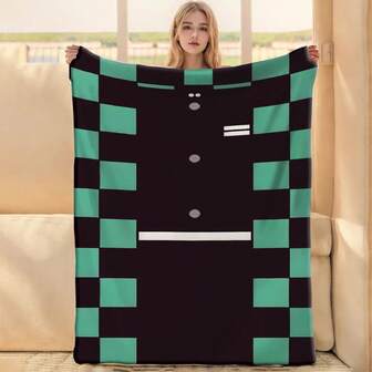 1pc Stylish Home Collection! Digitally Printed With Iconic Elements, Multifunctional Sports Blanket With Practical And Collectible Value, Suitable For Outdoor, Workout, Camping