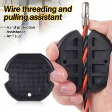 适用于3-6mm电工穿线电缆拉线器辅助装置PVC防滑省力鱼带导线拉线辅助器 - 黑色 - 查看 1