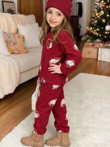 Sanrio Roupa de dormir de pelúcia quente e fofa da   para meninas, adequada para outono/inverno