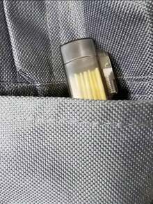 3 pezzi Porta stuzzicadenti e cotton fioc trasparente in plastica | Borsa da viaggio a tenuta stagna con design cilindrico in metallo | Organizer da scrivania piccolo adatto per campeggio e uso all'aperto, portatile | Minimalista moderno | Contenitore in plastica trasparente