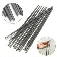 12 Pieces Chainsaw Round Files 4.0mm/4.8mm/5.5mm For Sharpening Chain Saw Sharpener Usually